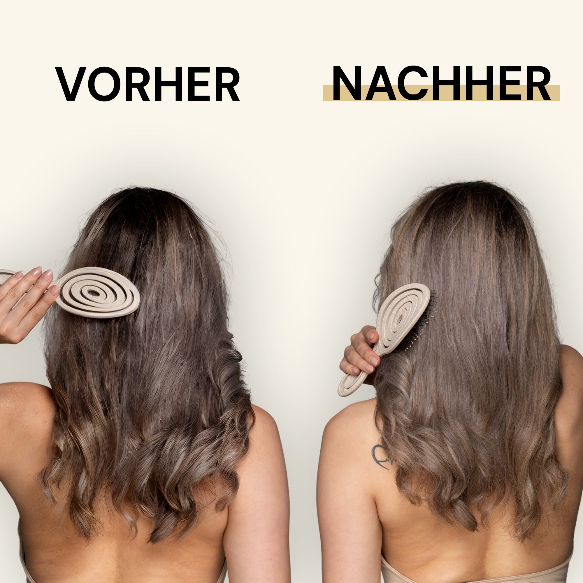 Whipl™ Snail organische spiraalveer ontwarrende borstel